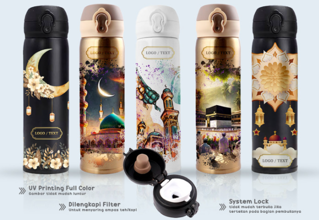 Ide Desain Tumbler Custom Ramadan