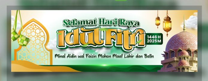 Cetak Spanduk Ucapan Selamat Hari Raya Idul Fitri
