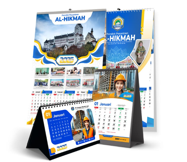 Kalender Dinding dan Meja Custom Brand Anda Selalu Terlihat Sepanjang Tahun