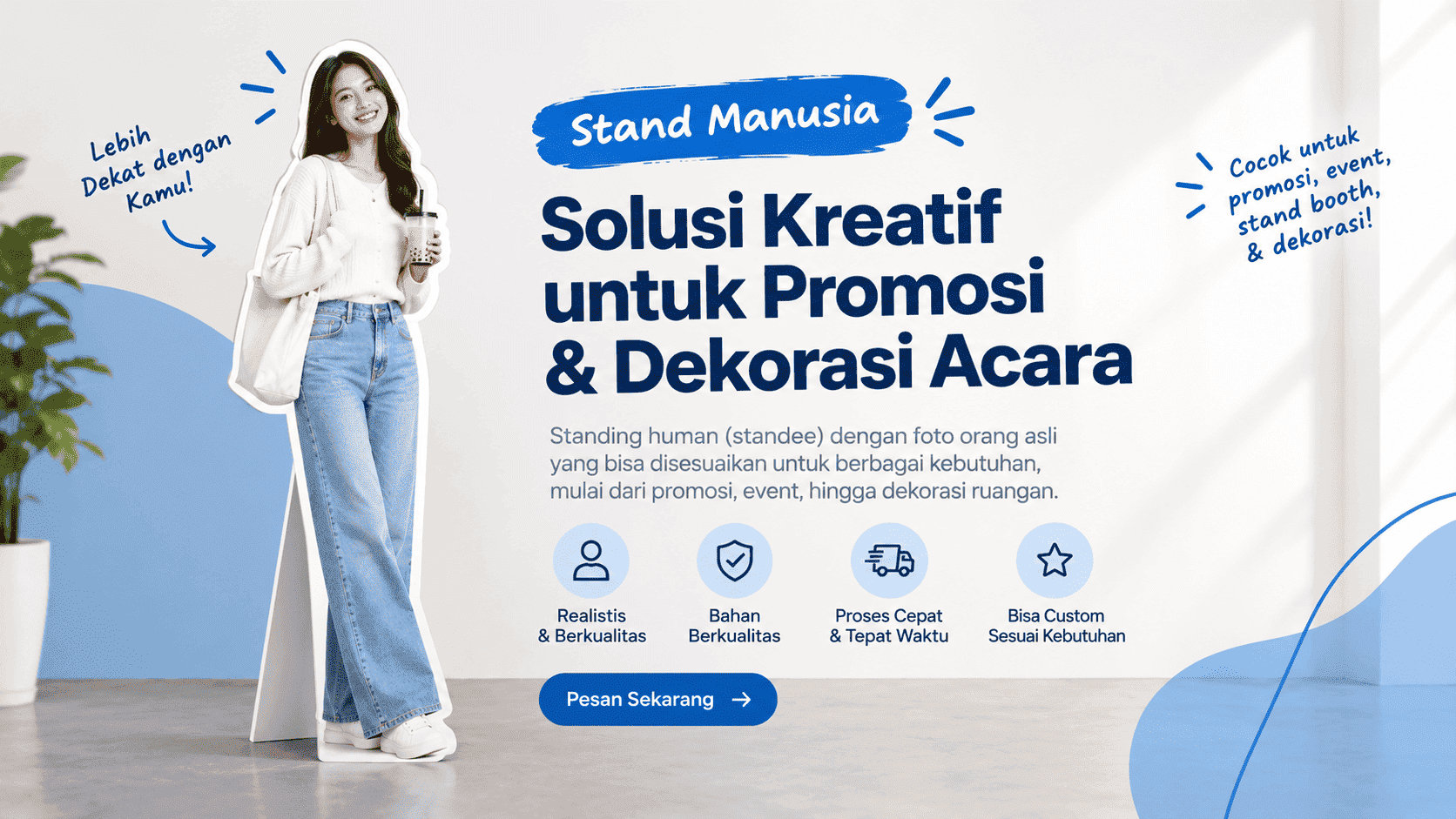 Perbedaan Human Standy Foam Board dan PVC, Mana yang Lebih Bagus?