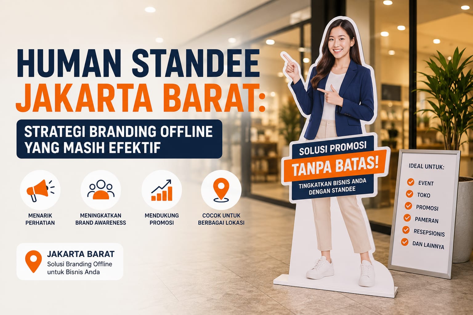 Human Standee Jakarta Barat: Strategi Branding Offline yang Masih Efektif