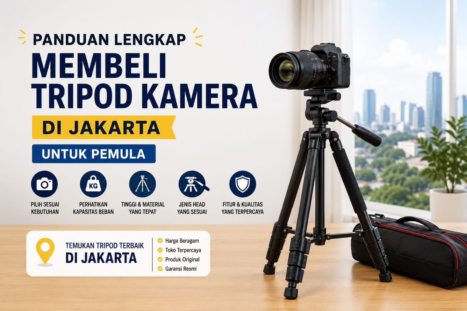 Panduan Lengkap Membeli Tripod Kamera di Jakarta untuk Pemula