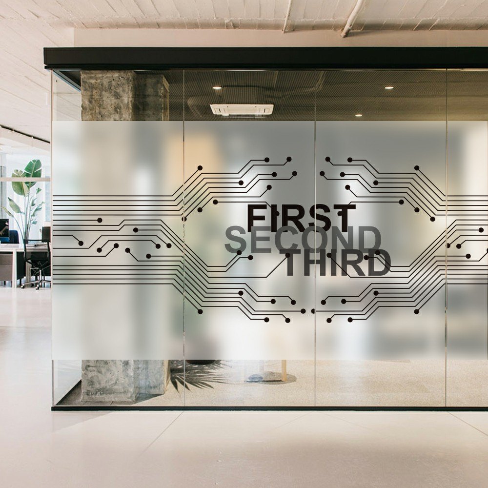 Cetak Sticker Kaca Custom Desain Bebas untuk Dekorasi dan Branding