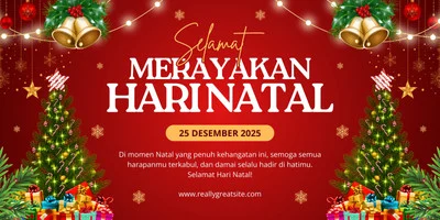 Cetak Spanduk Natal dan Tahun Baru yang Menarik